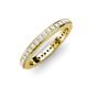 4 - Caitlin 1.60 mm White Sapphire Eternity Band 