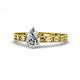 1 - Niah Classic 0.75 ct IGI Certified Lab Grown Diamond Pear Shape (7x5 mm) Solitaire Engagement Ring 