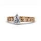 1 - Niah Classic 0.75 ct IGI Certified Lab Grown Diamond Pear Shape (7x5 mm) Solitaire Engagement Ring 