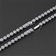 3 - Misha 2.00 mm Round Lab Grown Diamond Miracle Set Tennis Necklace 