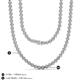 4 - Misha 2.00 mm Round Lab Grown Diamond Miracle Set Tennis Necklace 