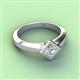 4 - Emilia 5.50 mm Princess Cut Diamond Solitaire Engagement Ring 