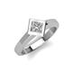 5 - Emilia 5.50 mm Princess Cut Diamond Solitaire Engagement Ring 