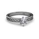 2 - Maren Classic GIA Certified 7x5 mm Oval Shape Diamond Solitaire Engagement Ring 