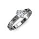 3 - Maren Classic 7x5 mm Pear Shape Forever Brilliant Moissanite Solitaire Engagement Ring 