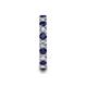 6 - Laida 3.00 mm Blue Sapphire and Diamond Eternity Band 