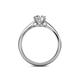 5 - Alaya Signature 6.50 mm Round Forever One Moissanite 8 Prong Solitaire Engagement Ring 