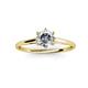3 - Verena 6.50 mm Round Forever One Moissanite Solitaire Engagement Ring 