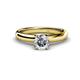 1 - Bianca 1.00 ct IGI Certified Lab Grown Diamond Round (6.50 mm) Solitaire Engagement Ring 
