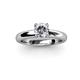 2 - Bianca 1.00 ct IGI Certified Lab Grown Diamond Round (6.50 mm) Solitaire Engagement Ring 