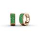 1 - Anais Emerald Hoop Earrings 