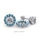 1 - Serena 0.55 ctw (2.00 mm) Round Blue Topaz Jackets Earrings 