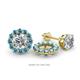 1 - Serena 0.55 ctw (2.00 mm) Round Blue Topaz Jackets Earrings 