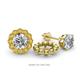 1 - Serena 0.48 ctw (2.00 mm) Round Citrine Jackets Earrings 