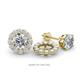 1 - Serena 0.69 ctw (2.00 mm) Round White Sapphire Jackets Earrings 