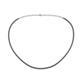 1 - Gracelyn 1.70 mm Round Black Diamond Adjustable Tennis Necklace 