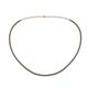 1 - Gracelyn 1.70 mm Round Black Diamond Adjustable Tennis Necklace 