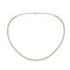 1 - Gracelyn 1.70 mm Round White Sapphire Adjustable Tennis Necklace 