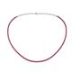 1 - Gracelyn 1.70 mm Round Ruby Adjustable Tennis Necklace 
