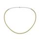 1 - Gracelyn 1.70 mm Round Yellow Diamond Adjustable Tennis Necklace 