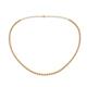 1 - Gracelyn 1.70 mm Round Diamond and Citrine Adjustable Tennis Necklace 