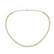 Gracelyn 1.70 mm Round Yellow and White Diamond Adjustable Tennis Necklace 