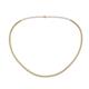 1 - Gracelyn 1.70 mm Round Yellow and White Diamond Adjustable Tennis Necklace 