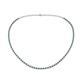 1 - Gracelyn 1.70 mm Round Lab Grown Diamond and Blue Diamond Adjustable Tennis Necklace 