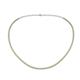 Gracelyn 1.70 mm Round Lab Grown Diamond and Yellow Diamond Adjustable Tennis Necklace 