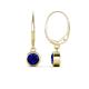 1 - Cara Blue Sapphire (5mm) Solitaire Dangling Earrings 