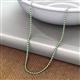 3 - Gracelyn 1.70 mm Round Diamond and Emerald Adjustable Tennis Necklace 