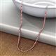 3 - Gracelyn 1.70 mm Round Diamond and Ruby Adjustable Tennis Necklace 
