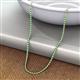 3 - Gracelyn 1.70 mm Round Lab Grown Diamond and Emerald Adjustable Tennis Necklace 