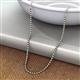3 - Gracelyn 1.70 mm Round Lab Grown Diamond and Blue Diamond Adjustable Tennis Necklace 