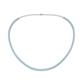 1 - Gracelyn 2.20 mm Round Aquamarine Adjustable Tennis Necklace 