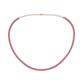 1 - Gracelyn 2.20 mm Round Pink Tourmaline Adjustable Tennis Necklace 