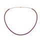 1 - Gracelyn 2.20 mm Round Rhodolite Garnet Adjustable Tennis Necklace 