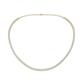 1 - Gracelyn 2.20 mm Round White Sapphire Adjustable Tennis Necklace 
