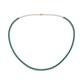 1 - Gracelyn 2.20 mm Round Blue Diamond Adjustable Tennis Necklace 