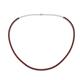 1 - Gracelyn 2.20 mm Round Red Garnet Adjustable Tennis Necklace 