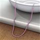 3 - Gracelyn 1.70 mm Round Pink Sapphire Adjustable Tennis Necklace 
