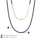 5 - Gracelyn 1.70 mm Round Blue Sapphire Adjustable Tennis Necklace 