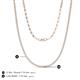 5 - Gracelyn 1.70 mm Round White Sapphire Adjustable Tennis Necklace 