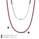 5 - Gracelyn 1.70 mm Round Ruby Adjustable Tennis Necklace 