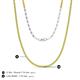 5 - Gracelyn 1.70 mm Round Yellow Diamond Adjustable Tennis Necklace 