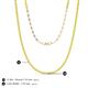 5 - Gracelyn 1.70 mm Round Yellow Sapphire Adjustable Tennis Necklace 
