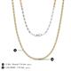 5 - Gracelyn 1.70 mm Round Diamond and Citrine Adjustable Tennis Necklace 