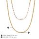 5 - Gracelyn 1.70 mm Round Diamond and Citrine Adjustable Tennis Necklace 