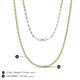 5 - Gracelyn 1.70 mm Round Yellow and White Diamond Adjustable Tennis Necklace 