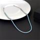 3 - Gracelyn 2.20 mm Round Blue Topaz Adjustable Tennis Necklace 
